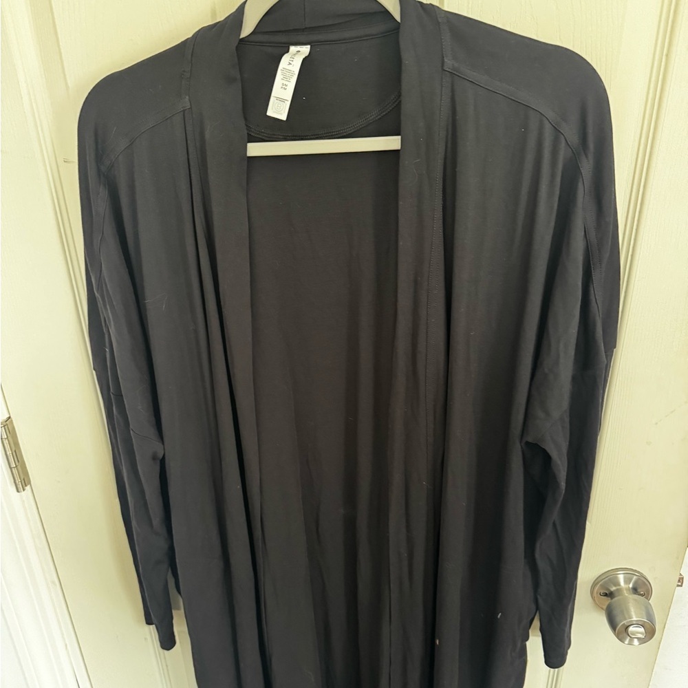 Athleta Modal Full Length Robe Lounge Black S/M - Picture 7 of 14